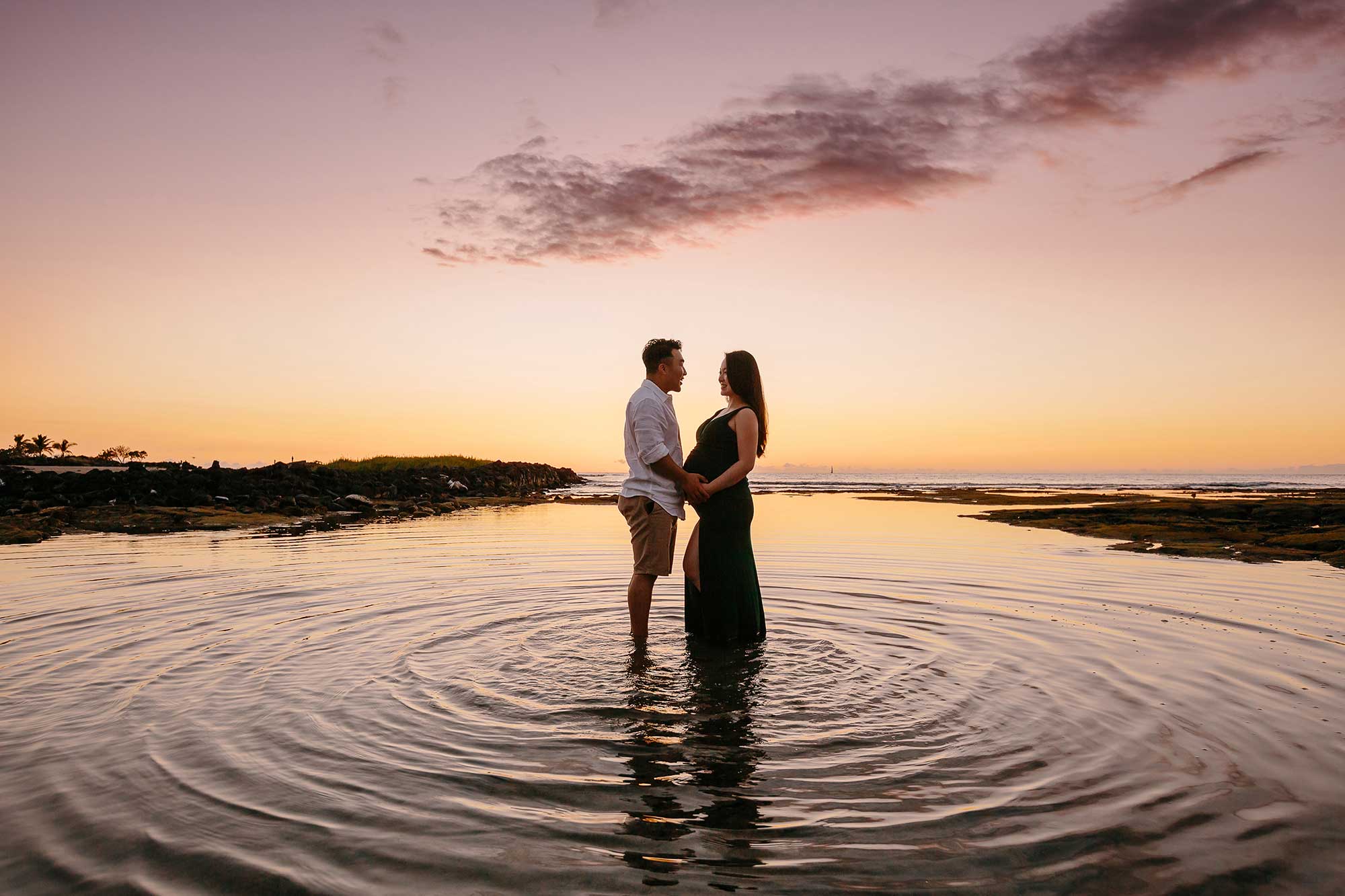 image of couple in a tidepool